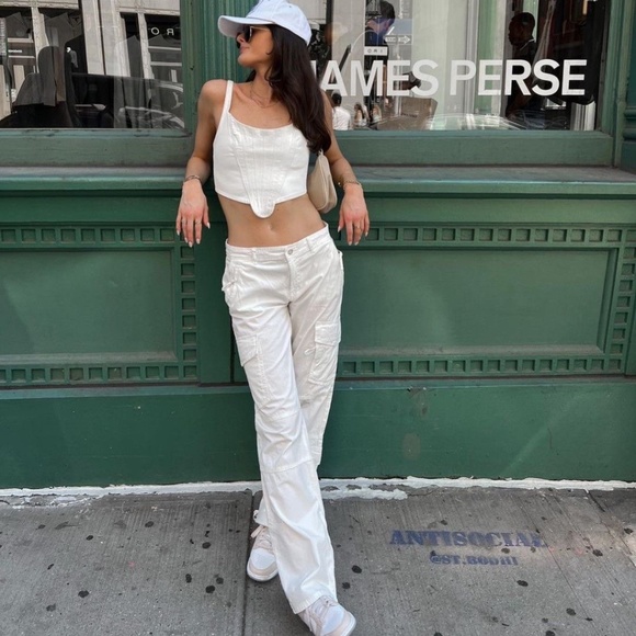 Guess Pants - Guess low rise cargo jeans pants carpenter mid rise